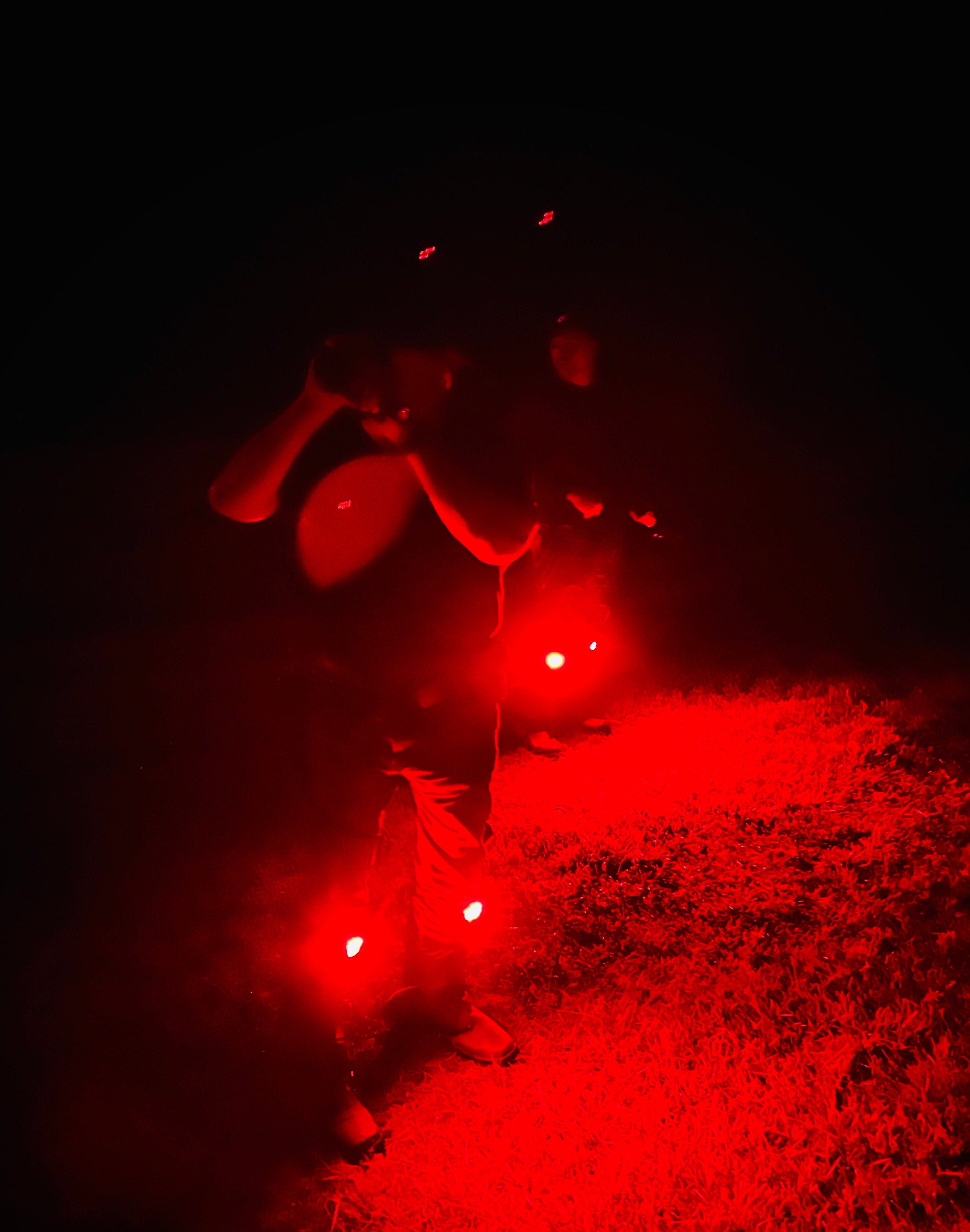 Red Rechargeable LED Garment Lights