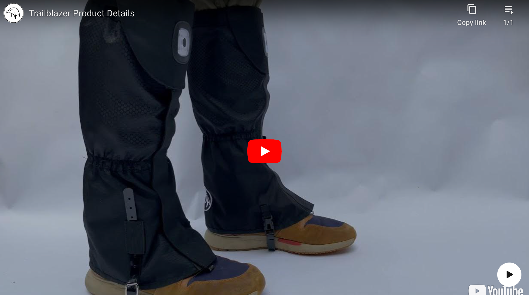 Load video: Trailblazer Lighted Gaiters